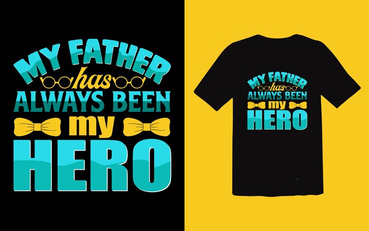 Vector de tipografía de diseño de camiseta de papá