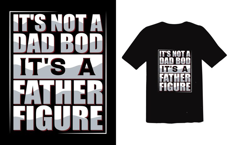 Vector tipográfico de diseño de camiseta del día del padre