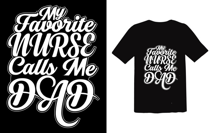 Vector tipográfico de diseño de camiseta de enfermera de moda