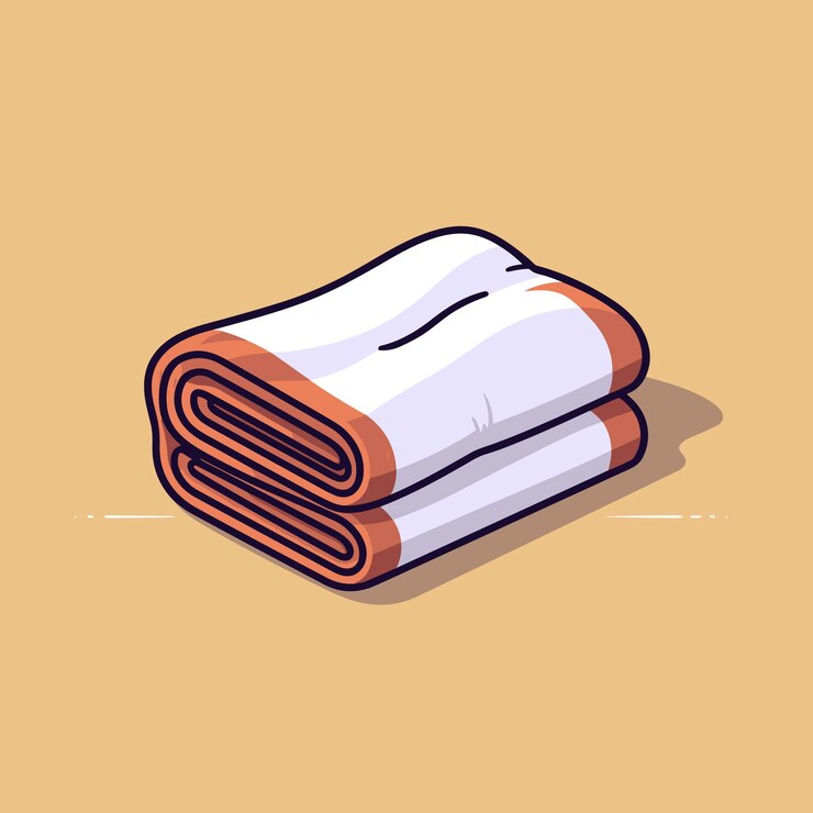 Vector vector de toallas apiladas una encima de la otra