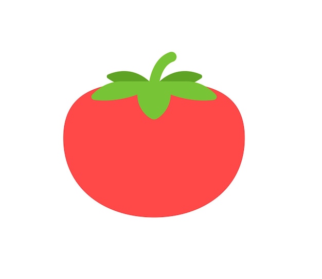Vector De Tomate Emoticon Aislado Icono De Tomate