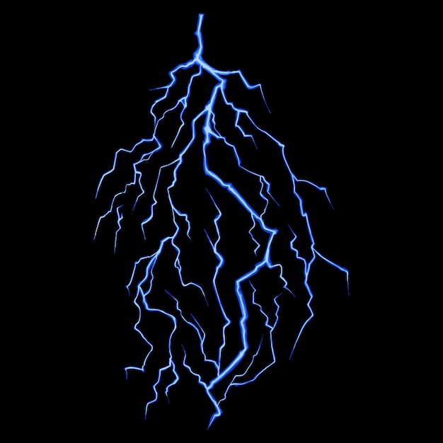 Vector tormenta de trueno elemento de impacto de relámpago diseño de ilustración