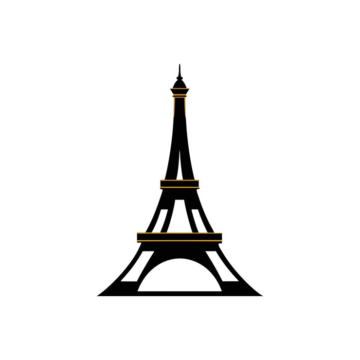 Vector vector de la torre eiffel