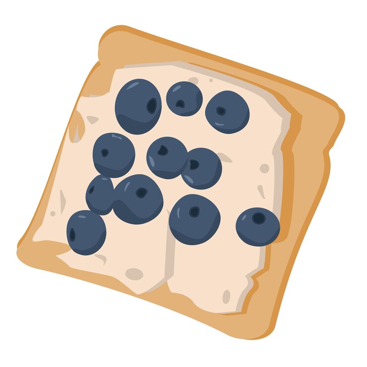 Vector vector de tostadas alimentos tostados saludables con tostadas de queso de pan con aderezos dulces y salados