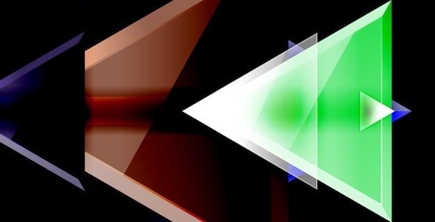Vector triangular 3D diseño de fondo abstracto mínimo diseño geométrico de cartel abstracto