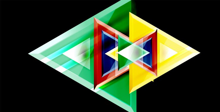 Vector vector triangular 3d diseño de fondo abstracto mínimo diseño geométrico de cartel abstracto