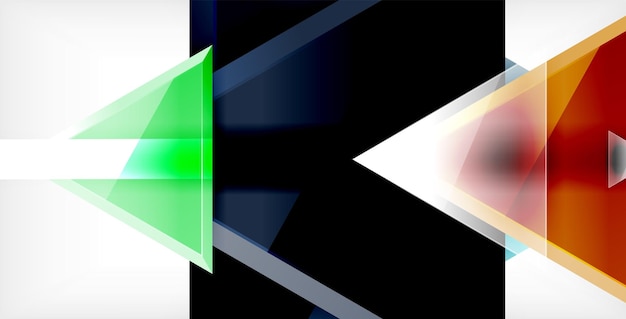 Vector triangular 3D diseño de fondo abstracto mínimo diseño geométrico de cartel abstracto
