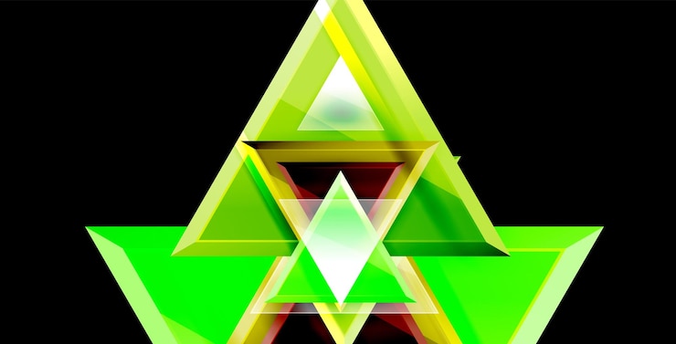 Vector vector triangular 3d diseño de fondo abstracto mínimo diseño geométrico de cartel abstracto