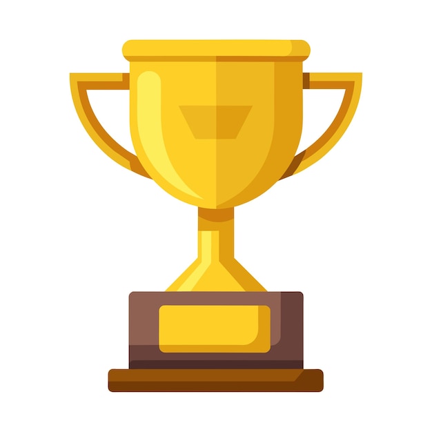Vector trofeo de oro