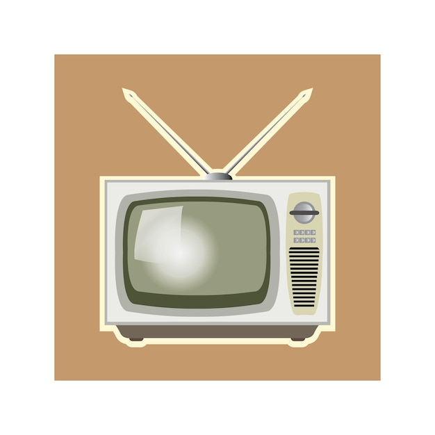 vector de tv vintage