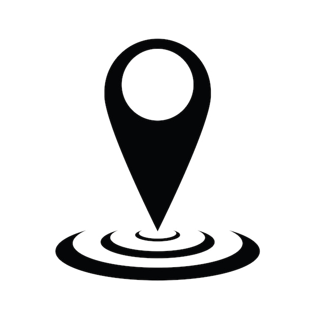 Vector de ubicación de logotipo de mapa