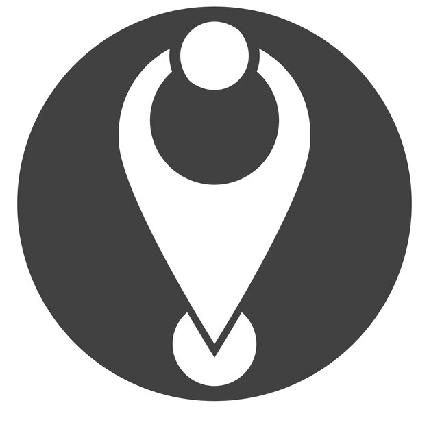 Vector de ubicación de logotipo de mapa