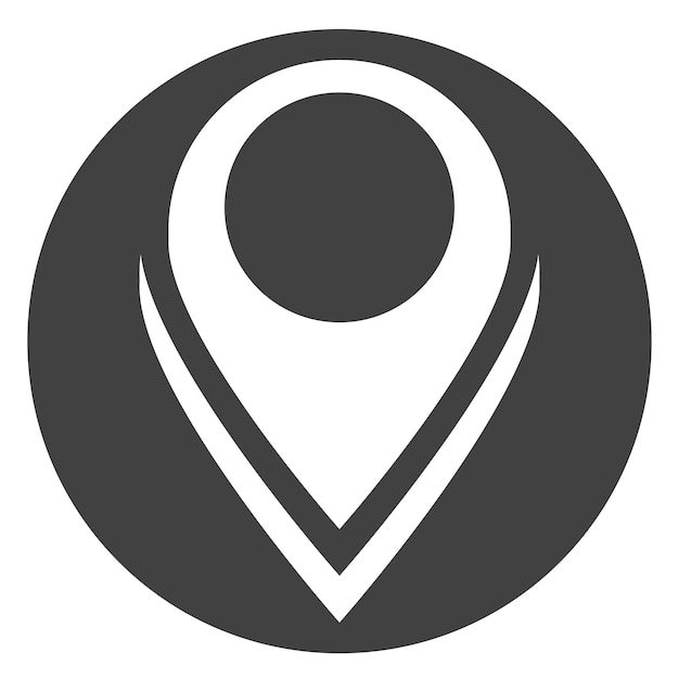 Vector de ubicación de logotipo de mapa
