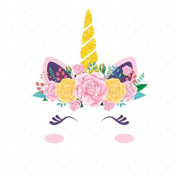 Vector de unicornio muy bonito