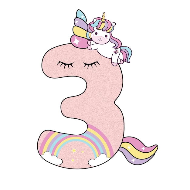 Vector de unicornio número tres