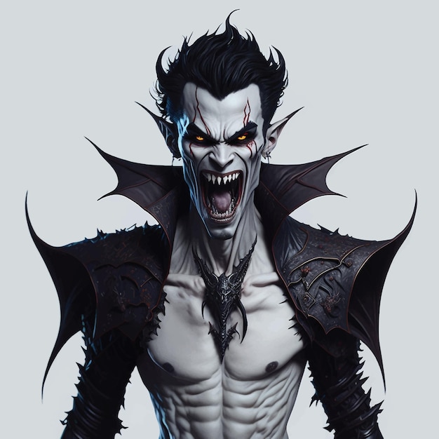 Vector vector de vampiro de cara masculina