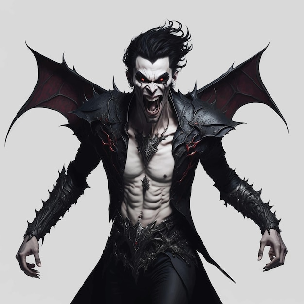 Vector vector de vampiro de cara masculina