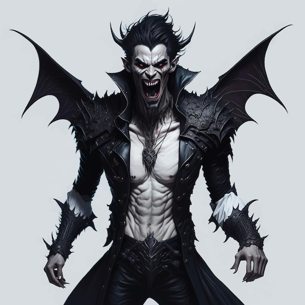 Vector vector de vampiro de cara masculina