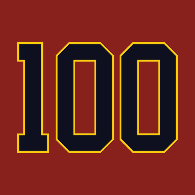 Vector vector baloncesto y béisbol deporte números 100