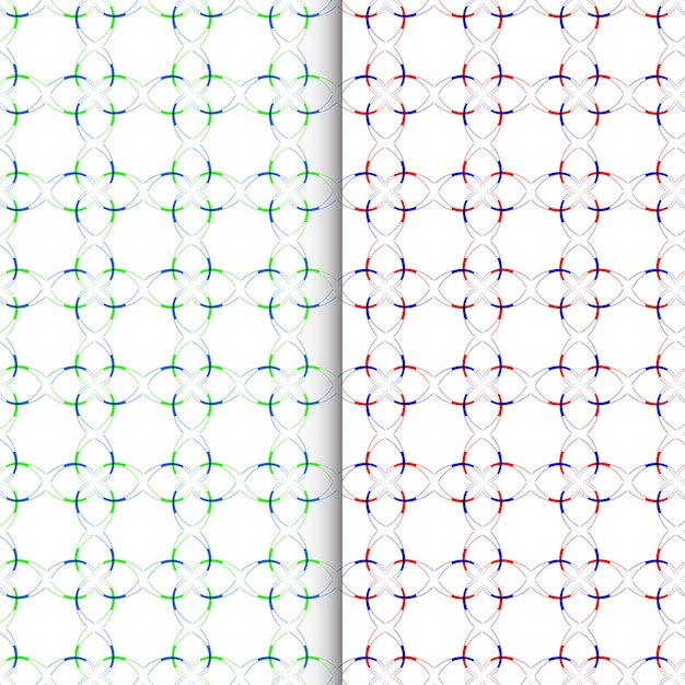 Vector vector para colorear patrón de formas geométricas de flores y fondo para el diseño
