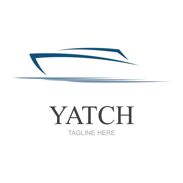 Vector, velero, yate, logotipo, vector, ilustración, aislado, blanco, yate, club, logotipo