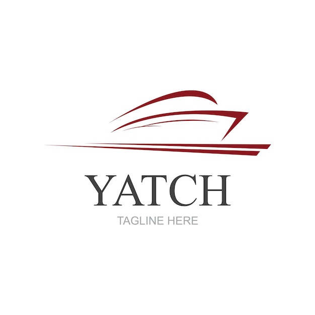 Vector, velero, yate, logotipo, vector, ilustración, aislado, blanco, yate, club, logotipo