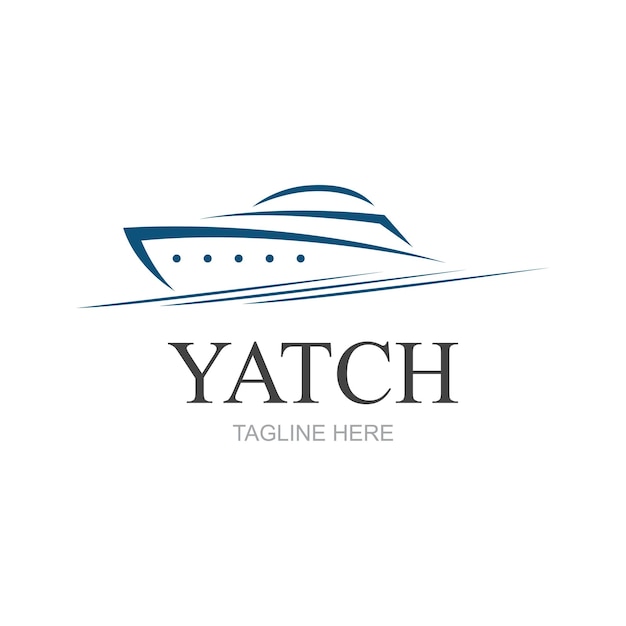 Vector, velero, yate, logotipo, vector, ilustración, aislado, blanco, yate, club, logotipo