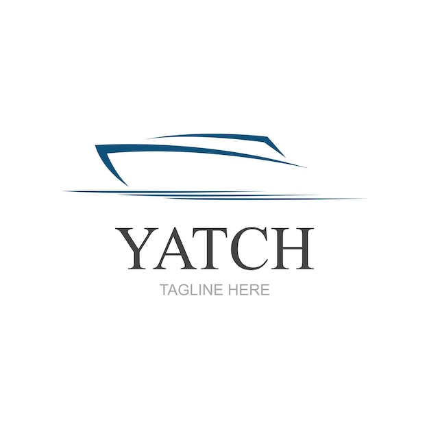 Vector, velero, yate, logotipo, vector, ilustración, aislado, blanco, yate, club, logotipo