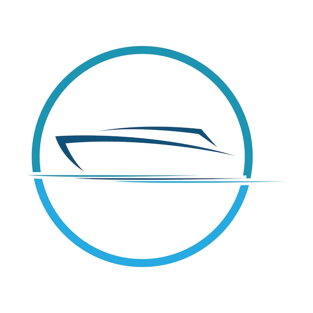 Vector, velero, yate, logotipo, vector, ilustración, aislado, blanco, yate, club, logotipo