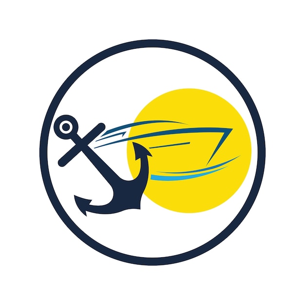 Vector, velero, yate, logotipo, vector, ilustración, aislado, blanco, yate, club, logotipo