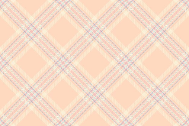 Vector de venta al por menor sin costuras de fondo textil grungy textura a cuadros de patrón festivo tela de tartan comprobación en colores claros y látigo de papaya