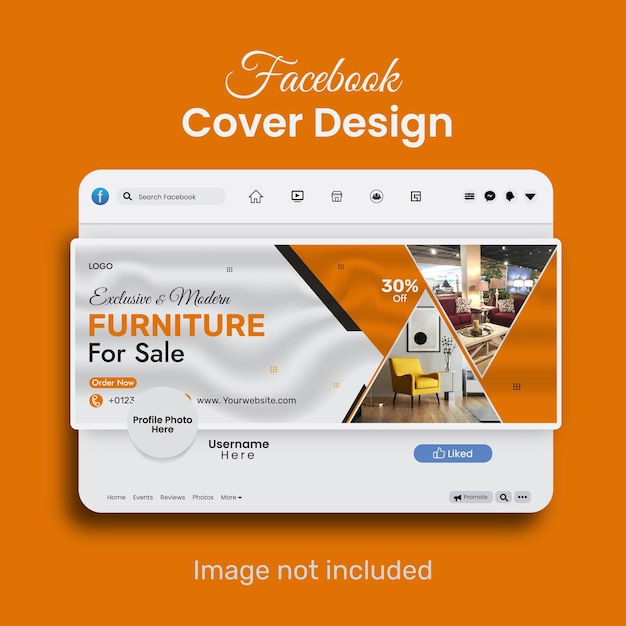Vector venta de muebles post de Instagram y plantilla de redes sociales
