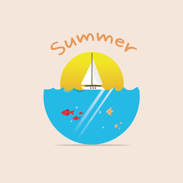 vector de verano