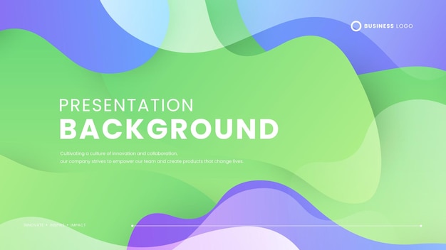 Vector verde blanco y púrpura violeta diseño de fondo de estilo minimalista simple con ondas y líquido fondo de presentación simple con formas dinámicas para plantilla de papel tapiz de patrón de pancarta