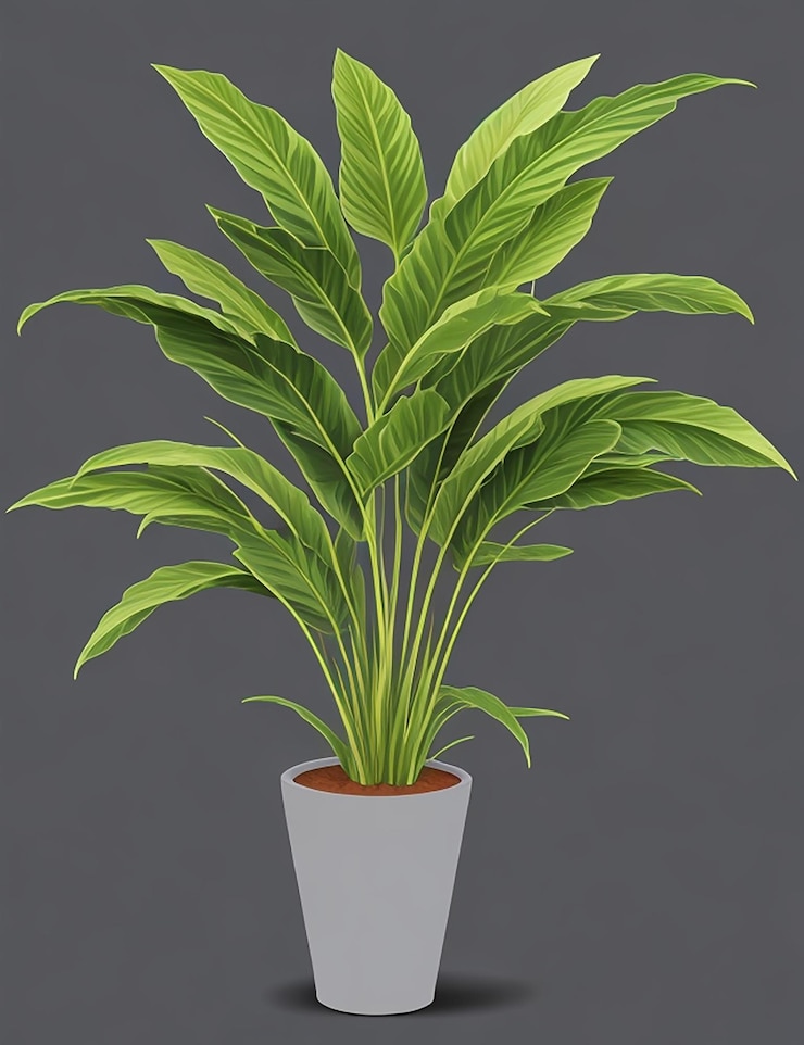Vector verde hogar planta decorativa planta de interior para diseño de interiores