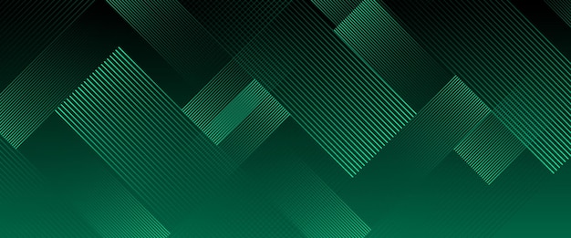 Vector verde y negro oscuro abstracto tecnológico futurista moderno fondo de línea 3D Ilustración vectorial para negocios instituciones corporativas fiestas seminarios y charlas