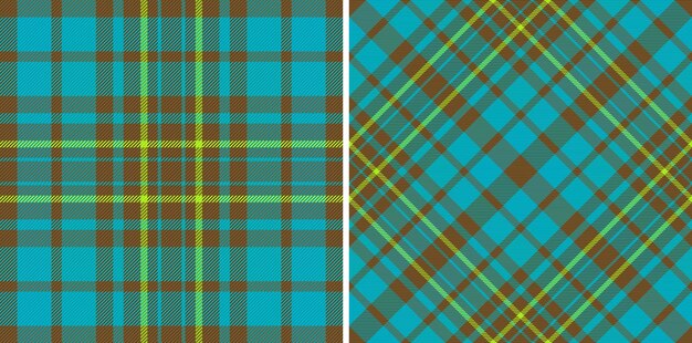 Vector de verificación textil Textura de patrón de cuadros Fondo de tartán de tela sin costuras
