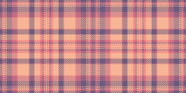 Vector de verificación de trayectoria tartan lujoso patrón de fondo textura tela de golf textil sin costuras a cuadros en colores naranja y rojo