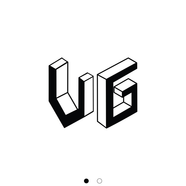 Vector VG inicial monograma vector icono ilustración