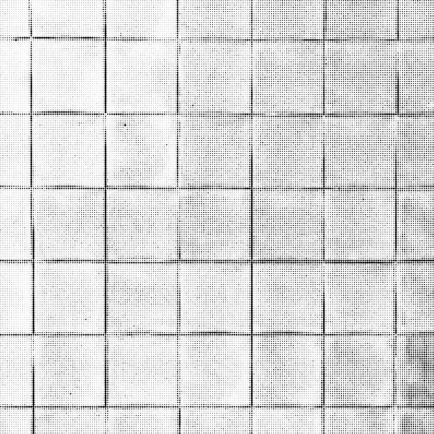 Vector vintage frente a pared de azulejos en blanco y negro monocromo punto semitono abstracto decoración realista textura de fondo