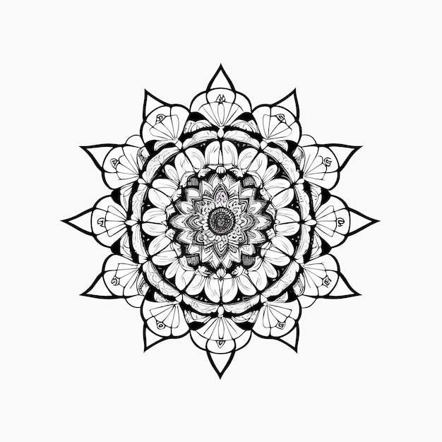 vector vintage de mandala arte diseño ilustración