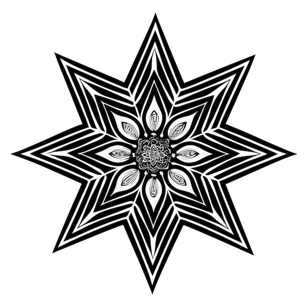 vector vintage de mandala arte diseño ilustración