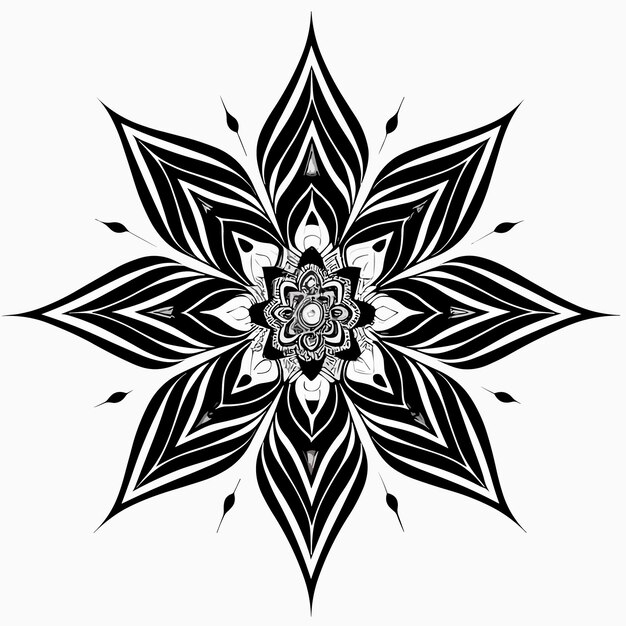 Vector vintage de mandala arte diseño ilustración