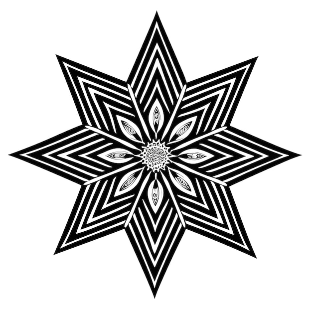 vector vintage de mandala arte diseño ilustración
