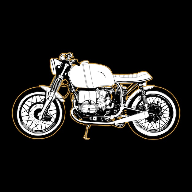 Vector vintage de motocicleta americana