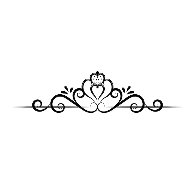 Vector vintage título real borde o marco de texto elementos ornamentales negro lujo vintage borde weddi