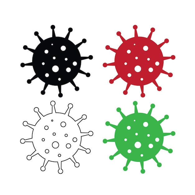 Vector del virus de la corona