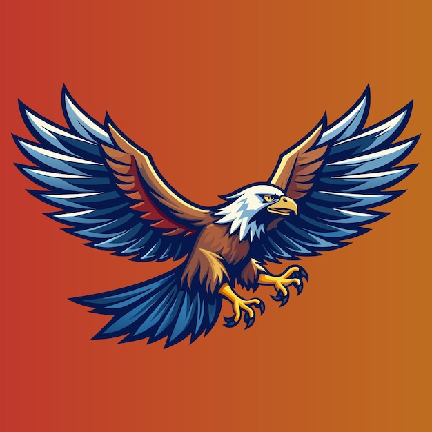 Vector de vuelo del águila