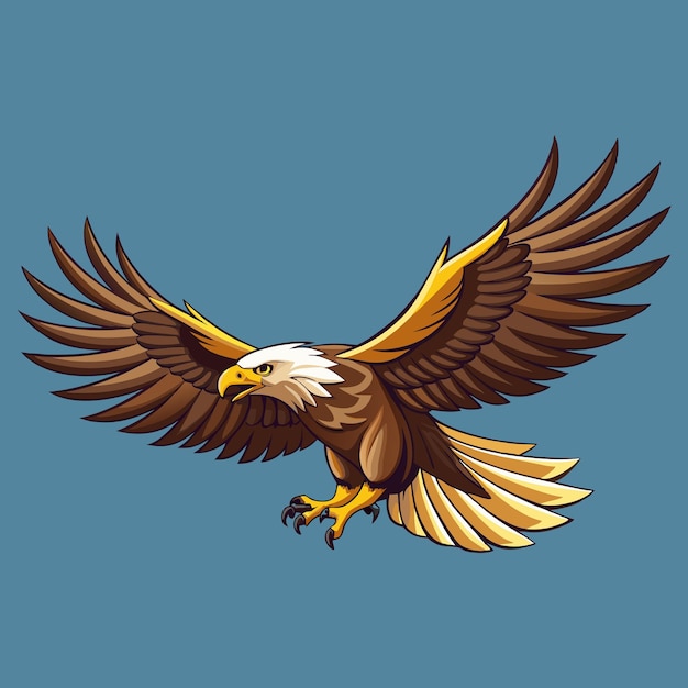 Vector de vuelo del águila