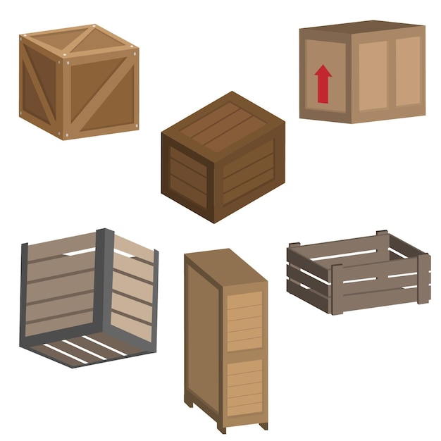 Vector vectores de crate